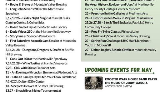 It's going to be a busy weekend in Martinsville & Henry County!
