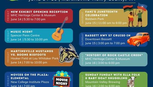 Don't miss this weekend's events!