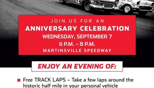 We are proud of our area heritage and  being home to the Martinsville Speedway