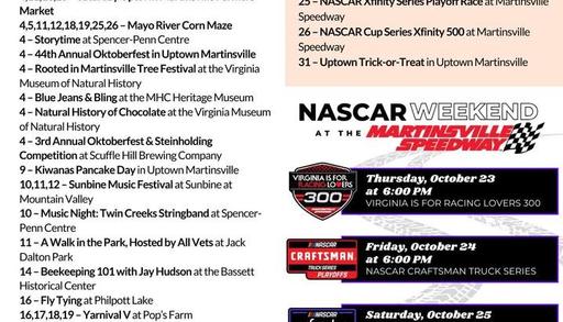 &#55356 Fall into Fun in Martinsville & Henry County!