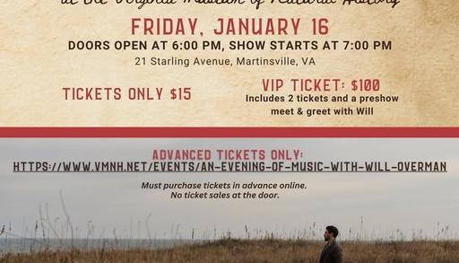 Move to Martinsville will be hosting a fundraiser music show at the Virginia Museum of Natural ...