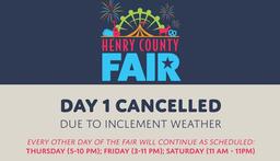 The first Henry County Fair was supposed to open today!