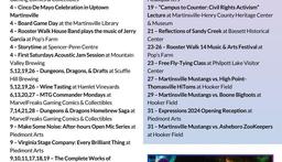 May is filled with lots of things to do in Martinsville & Henry County!